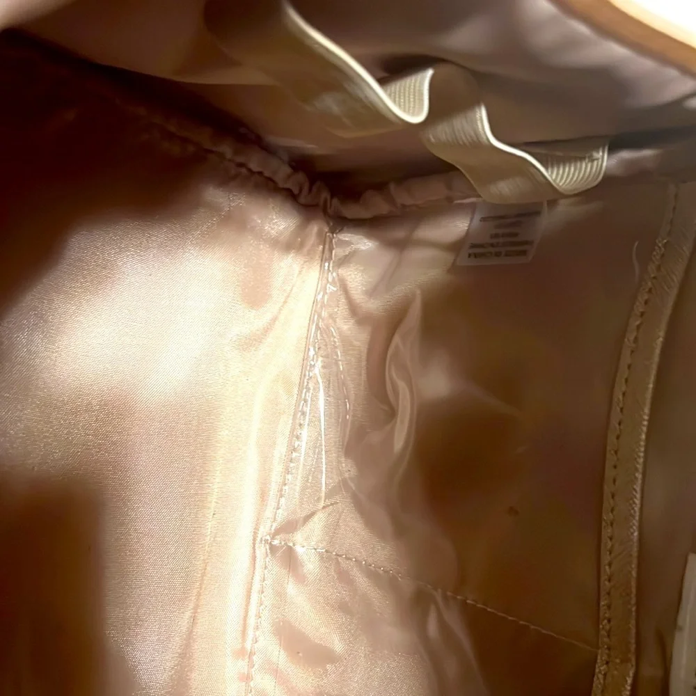 Calvin Klein. Large Beige Cosmetic/Travel Bag.